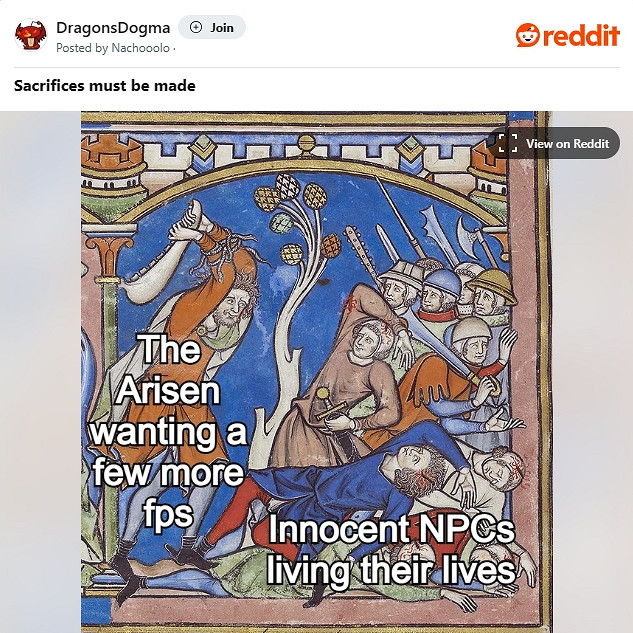 地獄笑話：《龍信2》玩家為提高幀數欲謀殺大量NPC