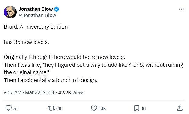 獨立遊戲《時空幻境:周年紀念版》將增加35個新關卡 獨立遊戲《時空幻境:周年紀念版》將增加35個新關卡