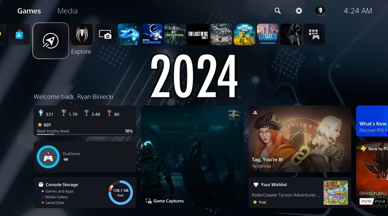外網博主爆料PS5的UI將全面升級 目前仍處於測試階段
