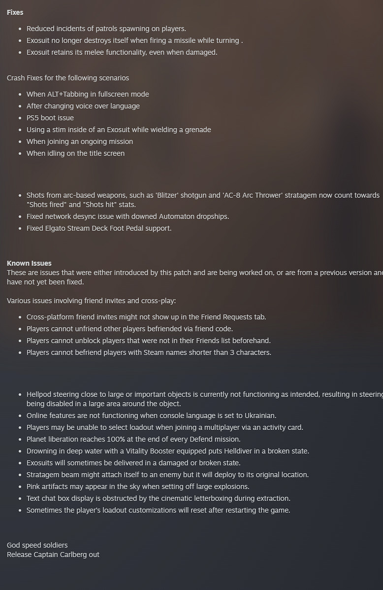 《絕地戰兵2》開發商發布最新更新檔說明 對數值進行調整