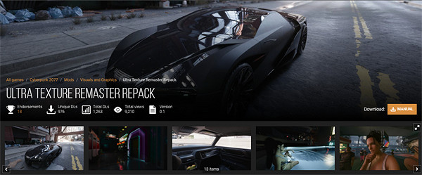 《2077》超高清4K材質包發布：體驗無與倫比的真實感