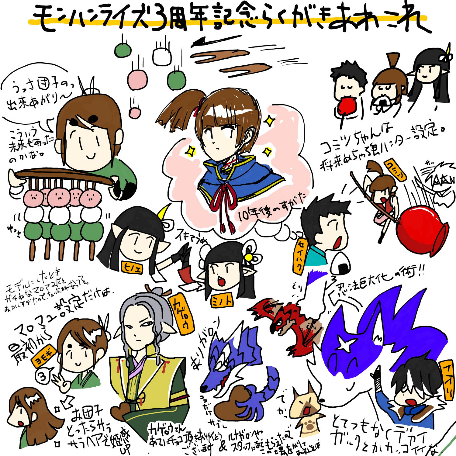 《魔物獵人:崛起》發售三周年！遊戲總監曬出紀念賀圖