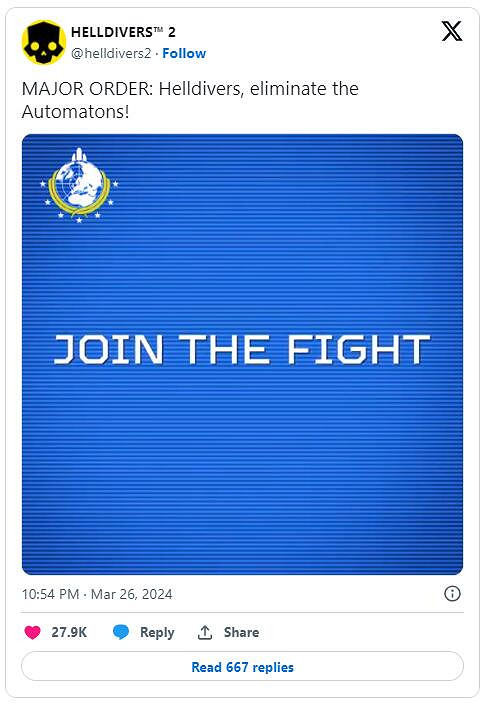 《絕地戰兵2》官方發布重大命令：消滅所有機器人！