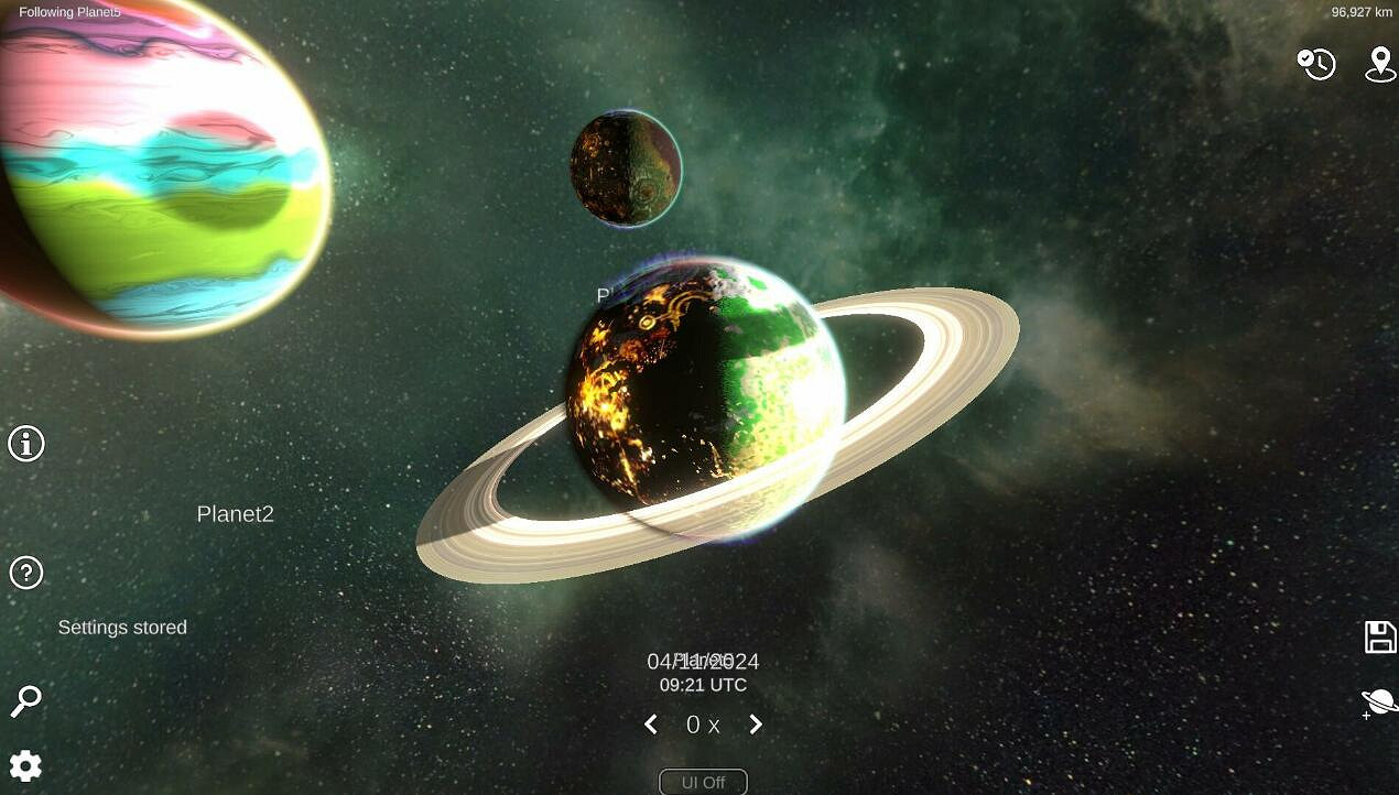 《太陽系模擬器》來探索太陽系或其它恒星的奧秘