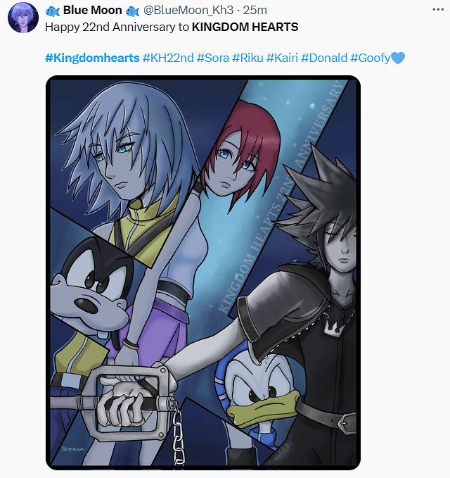 《王國之心》發售22周年!大量粉絲曬出同人賀圖慶生 《王國之心》發售22周年!大量粉絲曬出同人賀圖慶生