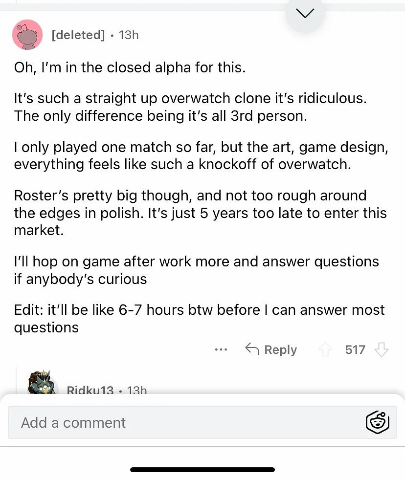 據稱《漫威爭鋒》將是翻版《鬥陣特攻》 幾乎完全一致