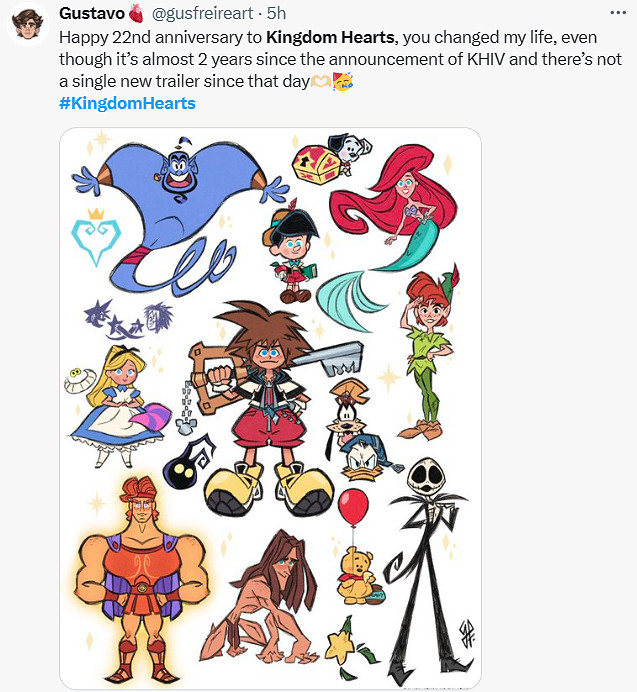 《王國之心》發售22周年!大量粉絲曬出同人賀圖慶生 《王國之心》發售22周年!大量粉絲曬出同人賀圖慶生