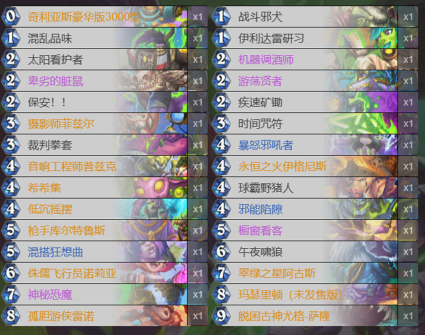 《爐石戰記》宇宙瞎卡組2024 《爐石戰記》宇宙瞎卡組2024