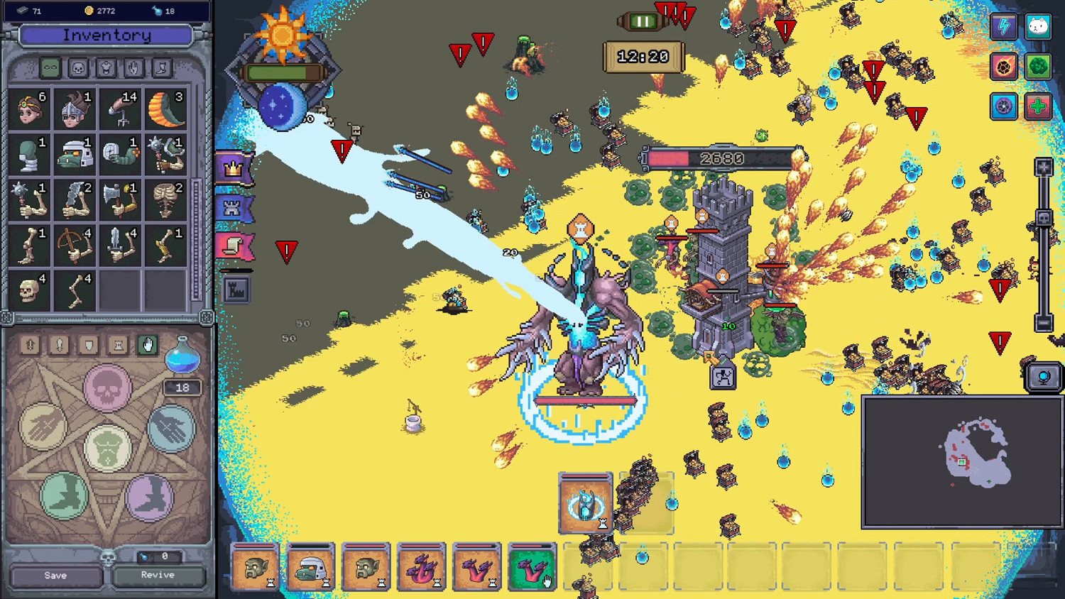 輕度肉鴿塔防遊戲《亡靈巫師2》現已在Steam平台正式發售