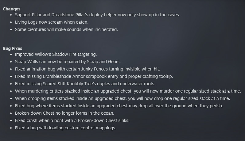 《饑荒：連線版》發布新版本更新 新內容優化遊戲體驗