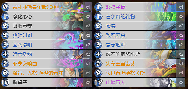 《爐石戰記》手牌術卡組推薦 《爐石戰記》手牌術卡組推薦