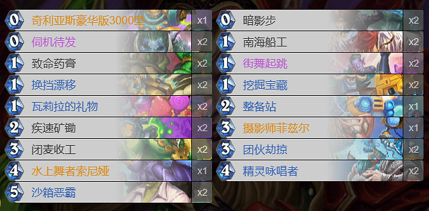 《爐石戰記》索尼婭賊卡組推薦 《爐石戰記》索尼婭賊卡組推薦