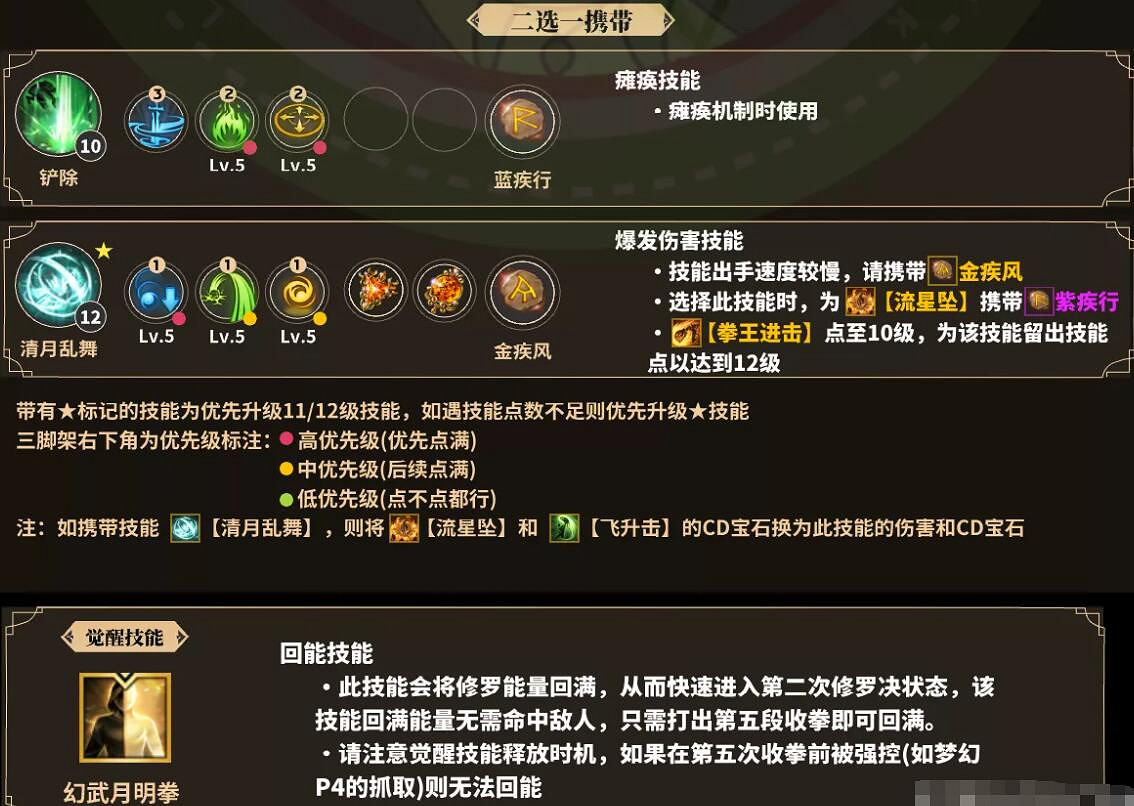 《命運方舟》武神修羅之路技能加點攻略